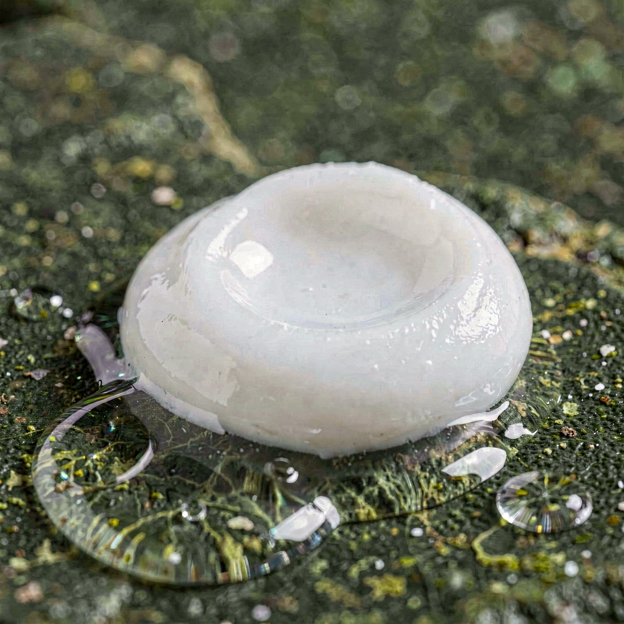 Textura pleťového krému zblízka